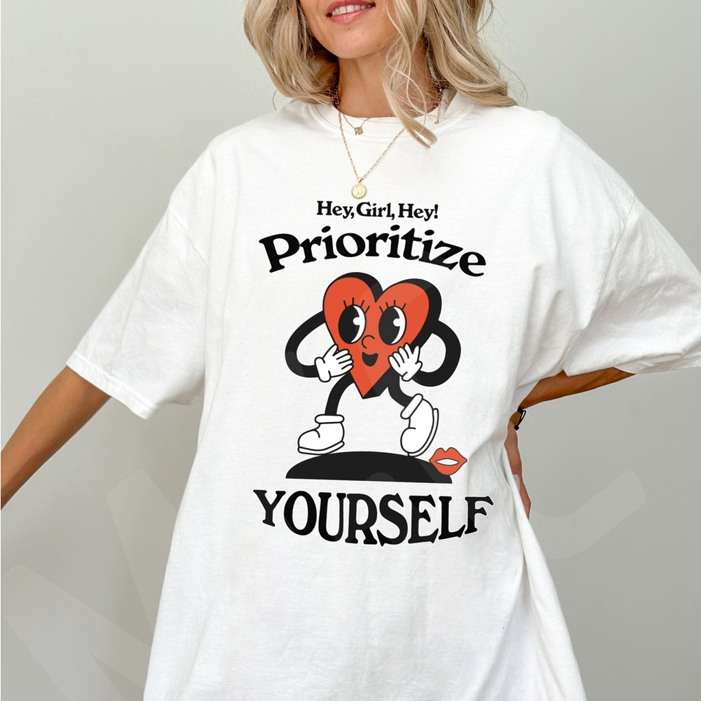 🚨 SALE 🚨 Comfort Colors Prioritize Yourself Graphic Tee